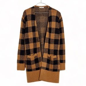 Madewell Buffalo Check Kent Cardigan Sweater in Coziest Yarn Size XSmall